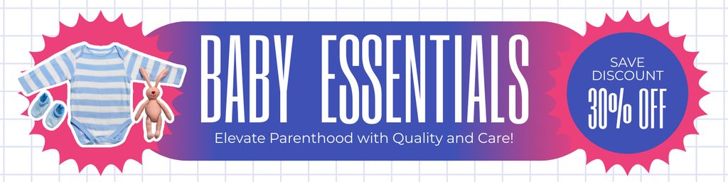Huge Discount on Baby Essentials Twitter Modelo de Design