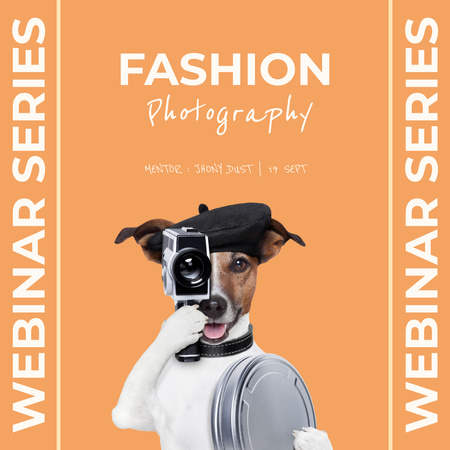 Fashion Photography Webinar  Instagram Design Template