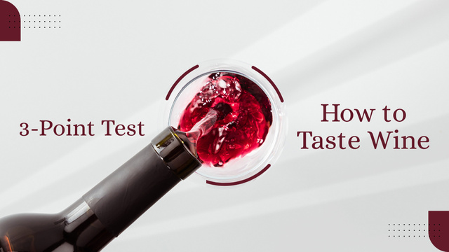 Episode of Wine Tasting Guide Youtube Thumbnail – шаблон для дизайна