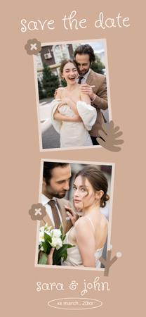Modèle de visuel Save the Date Wedding Announcement - Snapchat Geofilter