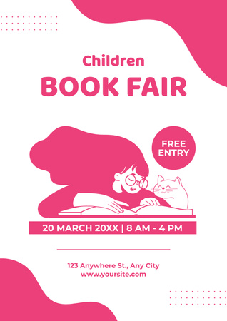 Ontwerpsjabloon van Poster van Kinderboekenbeurs