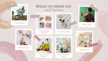 What to Shop on Small Business Mind Mapデザインテンプレート