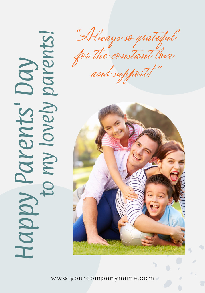 Ontwerpsjabloon van Poster 28x40in van Happy parents' Day