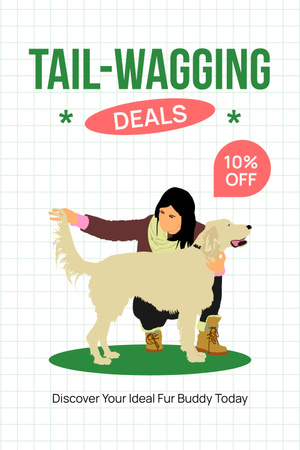 Tail-wagging Deals with Discount Pinterest Design Template