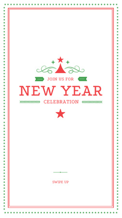 New Year Celebration Announcement Instagram Story Design Template