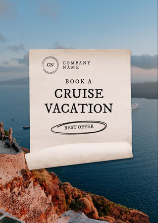 Cruise Trips Offer Flyer A6 tervezősablon