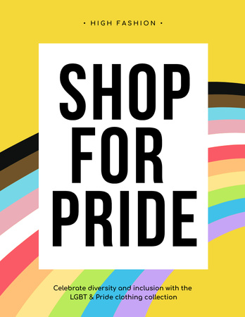 Modèle de visuel LGBT Shop Ad - Poster 8.5x11in