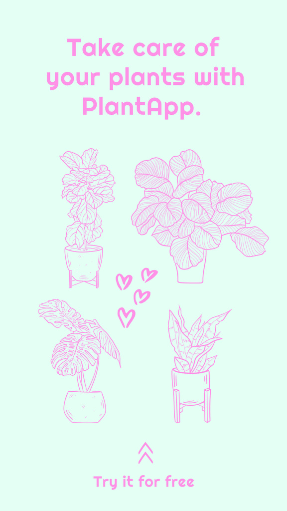 Take Care of Your Plants Instagram Story tervezősablon