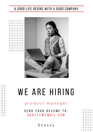 poster We are Hiring  Poster Design Template