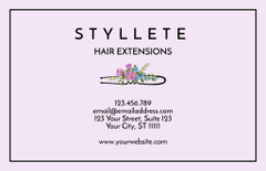 Hair Extension Services Ad with Hairpins