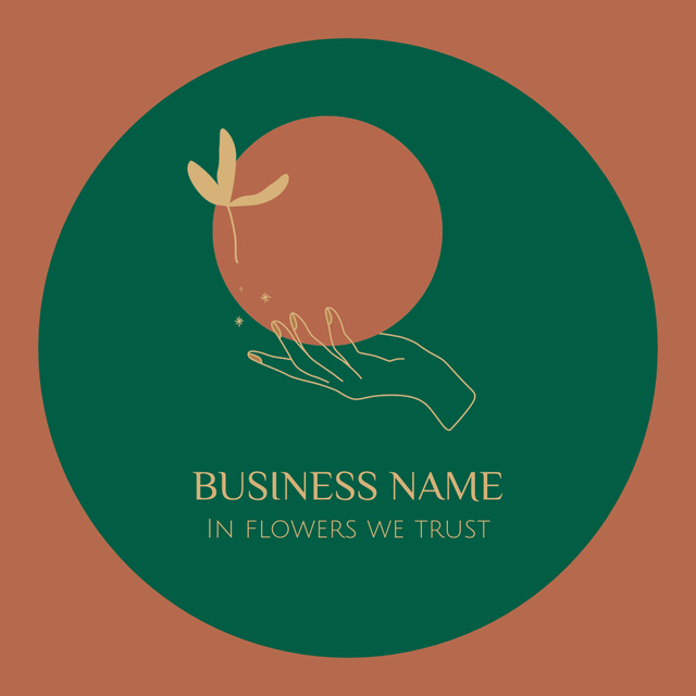 Plantilla de diseño de Floral Company With Sketch And Phrase Animated Logo 