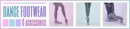 Offer of Dance Footwear with Ballerina Ebay Store Billboard Design Template