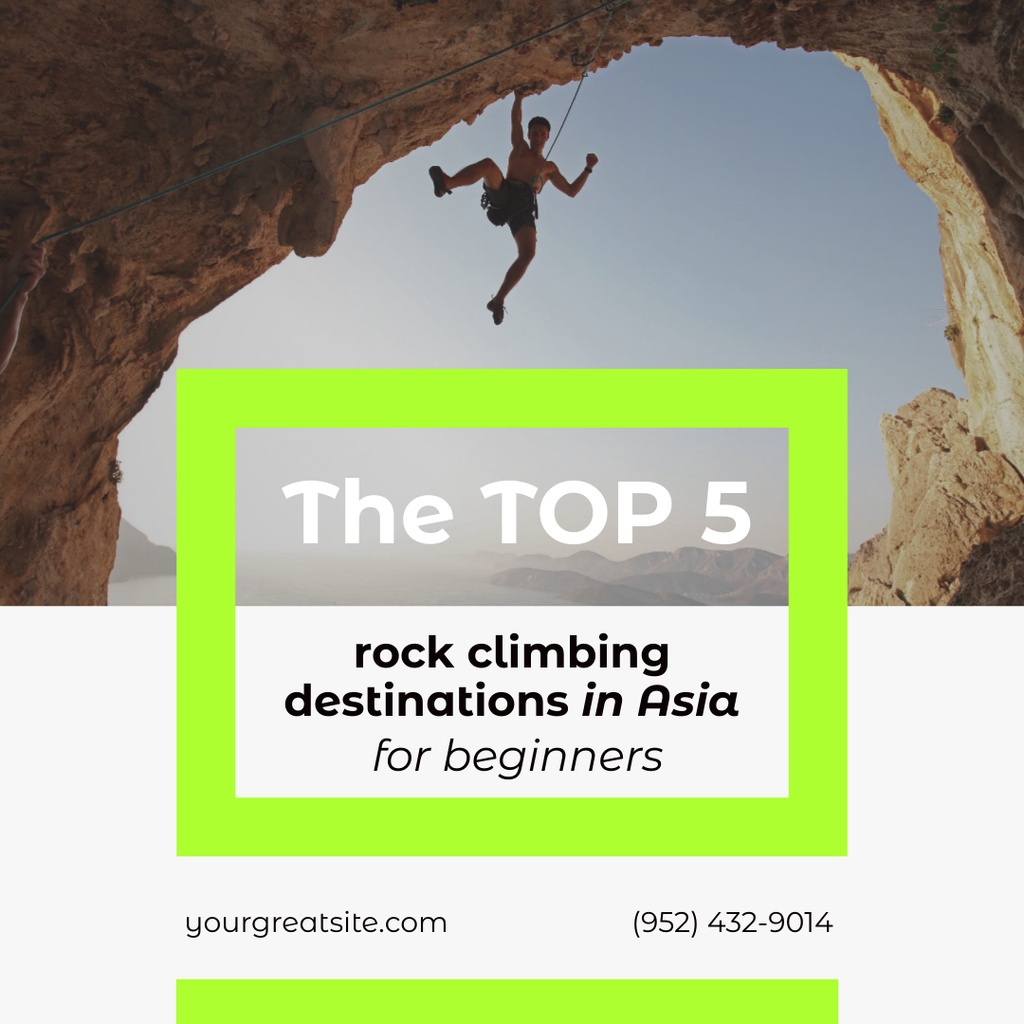 Climbing Spots Ad Instagramデザインテンプレート
