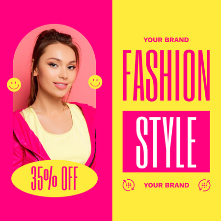 Platilla de diseño Stylish Fashion Clothes Sale Instagram