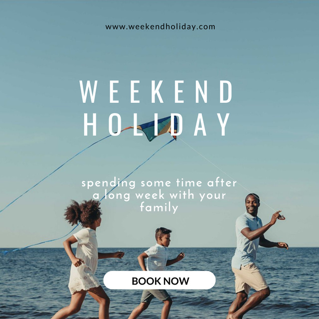 Family Weekend Holiday Instagram Design Template
