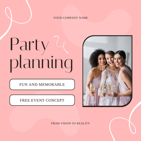 Planning Hen Parties with Event Agency Instagram Design Template