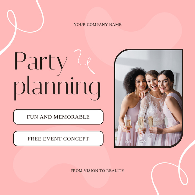 Planning Hen Parties with Event Agency Instagram – шаблон для дизайна