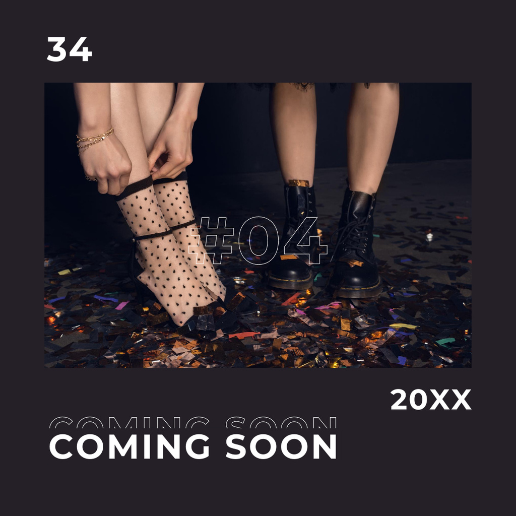 Szablon projektu Promotion of New Collection of Women's Shoes Instagram