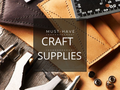 Craft Supplies Guide Leather Pieces and Tools
