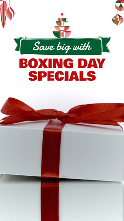 Special Boxing Day Discounts For Gifts TikTok Video Design Template