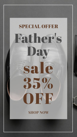Special Offers for Father`s Day Instagram Story Design Template