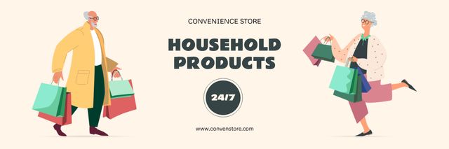 Household Products Offer Twitterデザインテンプレート