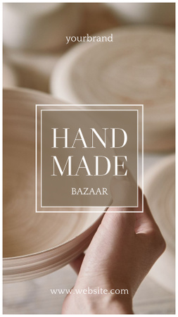 Designvorlage Handmade Bazaar Invitation für Instagram Story