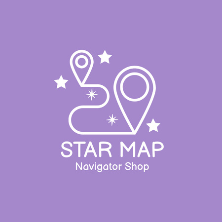 Емблема магазину "Навігатор". Logo – шаблон для дизайну
