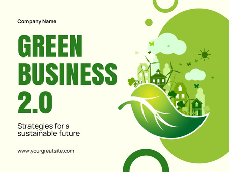 Plantilla de diseño de Oferta estratégica para negocios verdes Presentation 