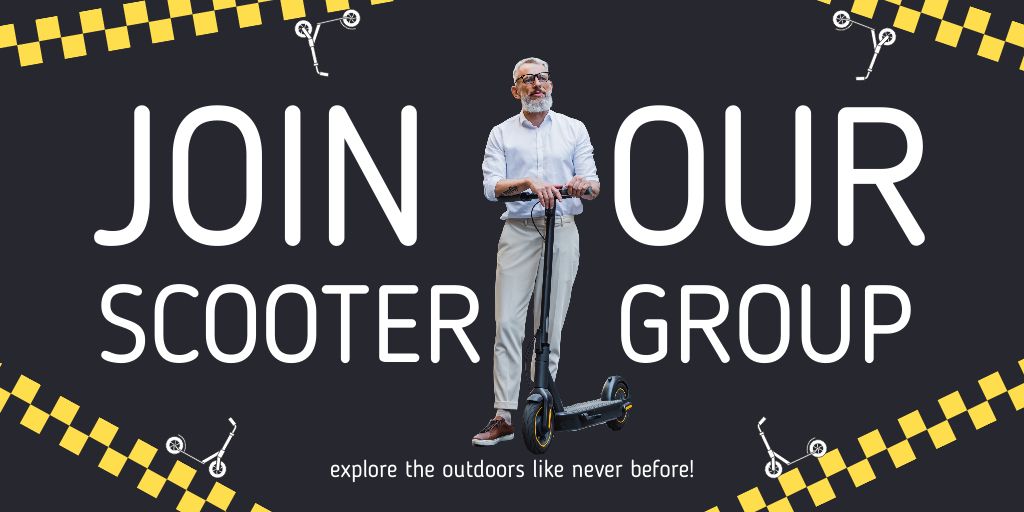 Scooter Group For Senior Offer Twitter – шаблон для дизайну
