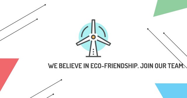 Template di design Eco-friendship concept Facebook AD