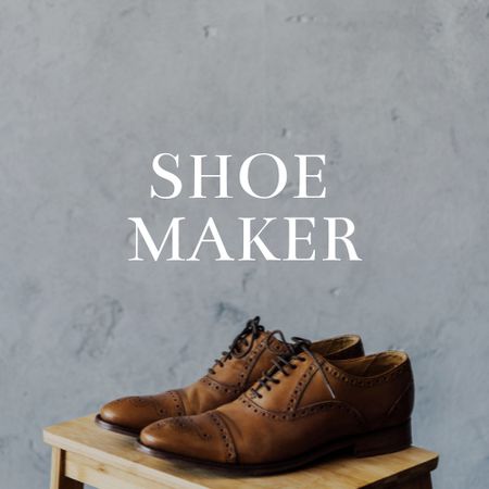 Shoe Maker Services Offer Logo Modelo de Design