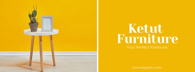 Plantilla de diseño de Ketut Furniture Facebook Cover Facebook cover 