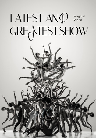 Balett show hirdetés Poster 28x40in tervezősablon