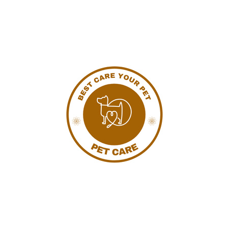 Template di design La migliore cura per il tuo animale domestico Animated Logo