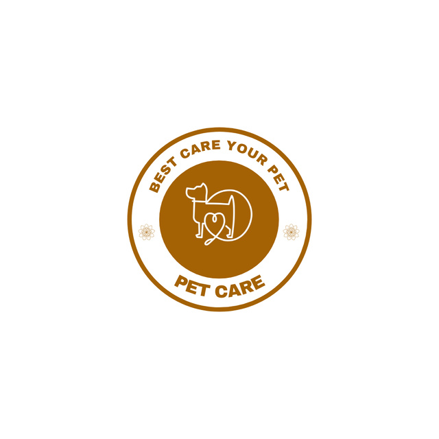 Best Care for Your Pet Animated Logoデザインテンプレート