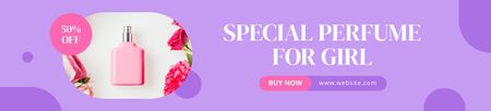 Ontwerpsjabloon van Ebay Store Billboard van Speciale geur voor meisjes