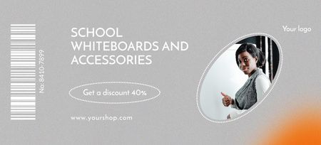 Educational Equipment Offer Coupon 3.75x8.25in Design Template