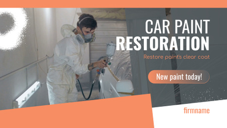 Car Painting And Restoration Service Promotion Full HD video Design Template