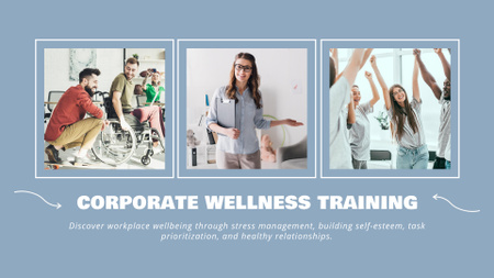 Plantilla de diseño de Corporate Wellness Training Full HD video 