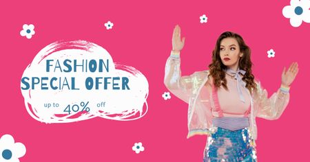 Special Offer of Fashion Wear Facebook AD Design Template