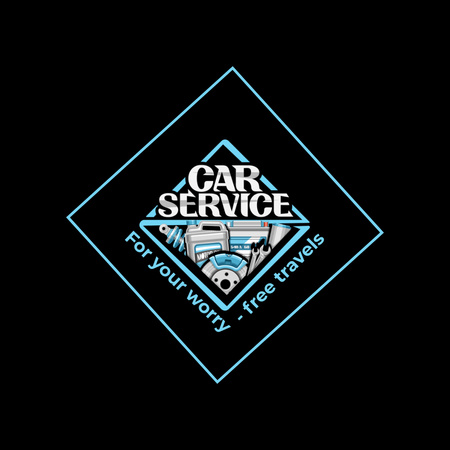Catchy Quote For Car Repair Service Promotion Animated Logo Design Template