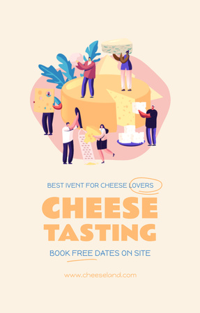 Modèle de visuel Cheese Tasting Announcement - Invitation 4.6x7.2in