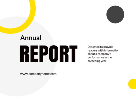 Annual Report of Company Presentation Design Template