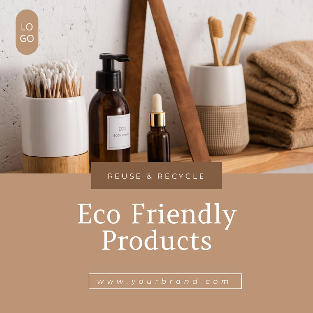 Eco-Friendly Products for Home Instagram Tasarım Şablonu