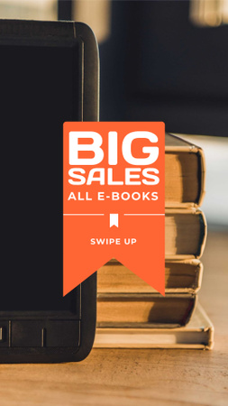 Gadgets Store E-books Sale Instagram Story Design Template