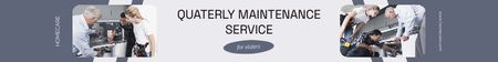 Plantilla de diseño de Maintenance Services Offer Leaderboard 