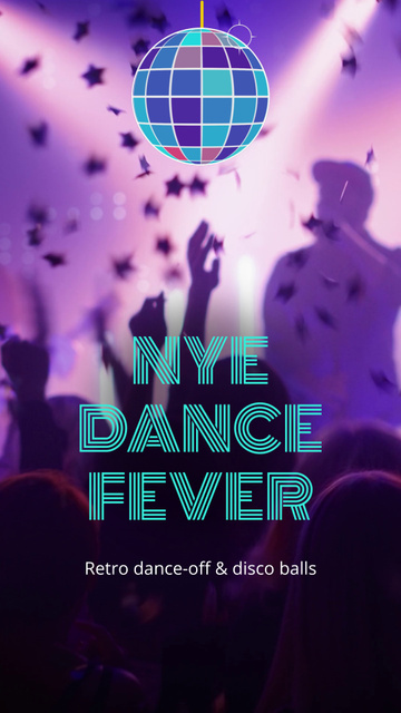 Plantilla de diseño de Bright Club Night Celebration With Dancing Due To New Year TikTok Video 