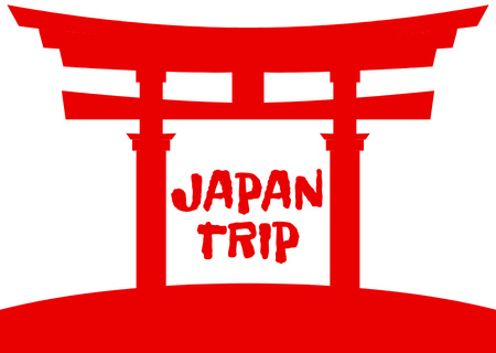 Japan Trip Offer Card Design Template