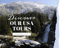 USA Travel Tours Offer With Snowy Mountains View